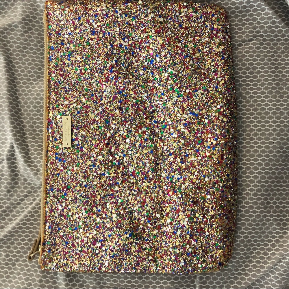 Kate spade glitter clutch